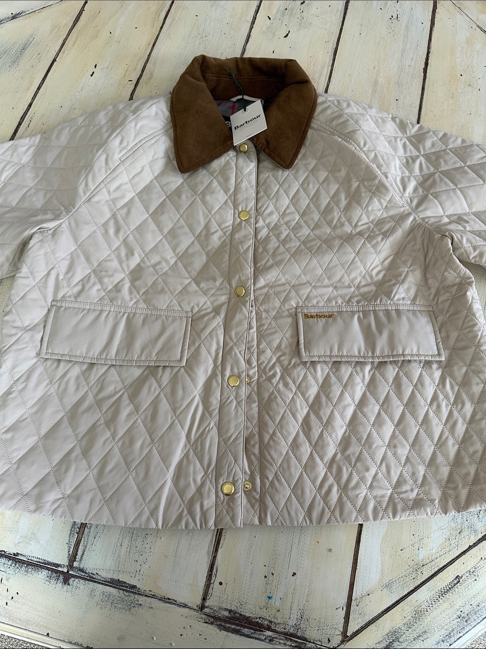 Barbour Women’s Kirby Quilted Jacket Jasmine US 14 NWT
